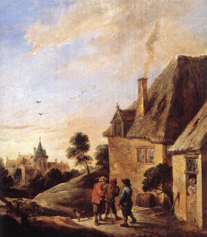 Village Scene  ar, TENIERS, David the Younger